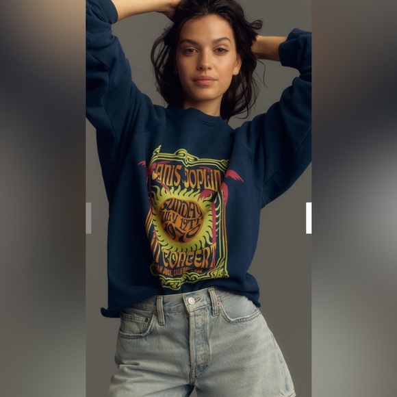NWT Retrobrand Janis Joplin Sweatshirt - Picture 1 of 7